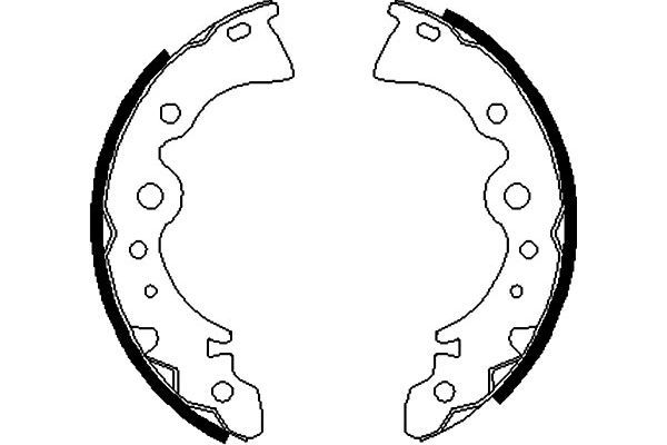 KAVO PARTS Piduriklotside komplekt BS-7410